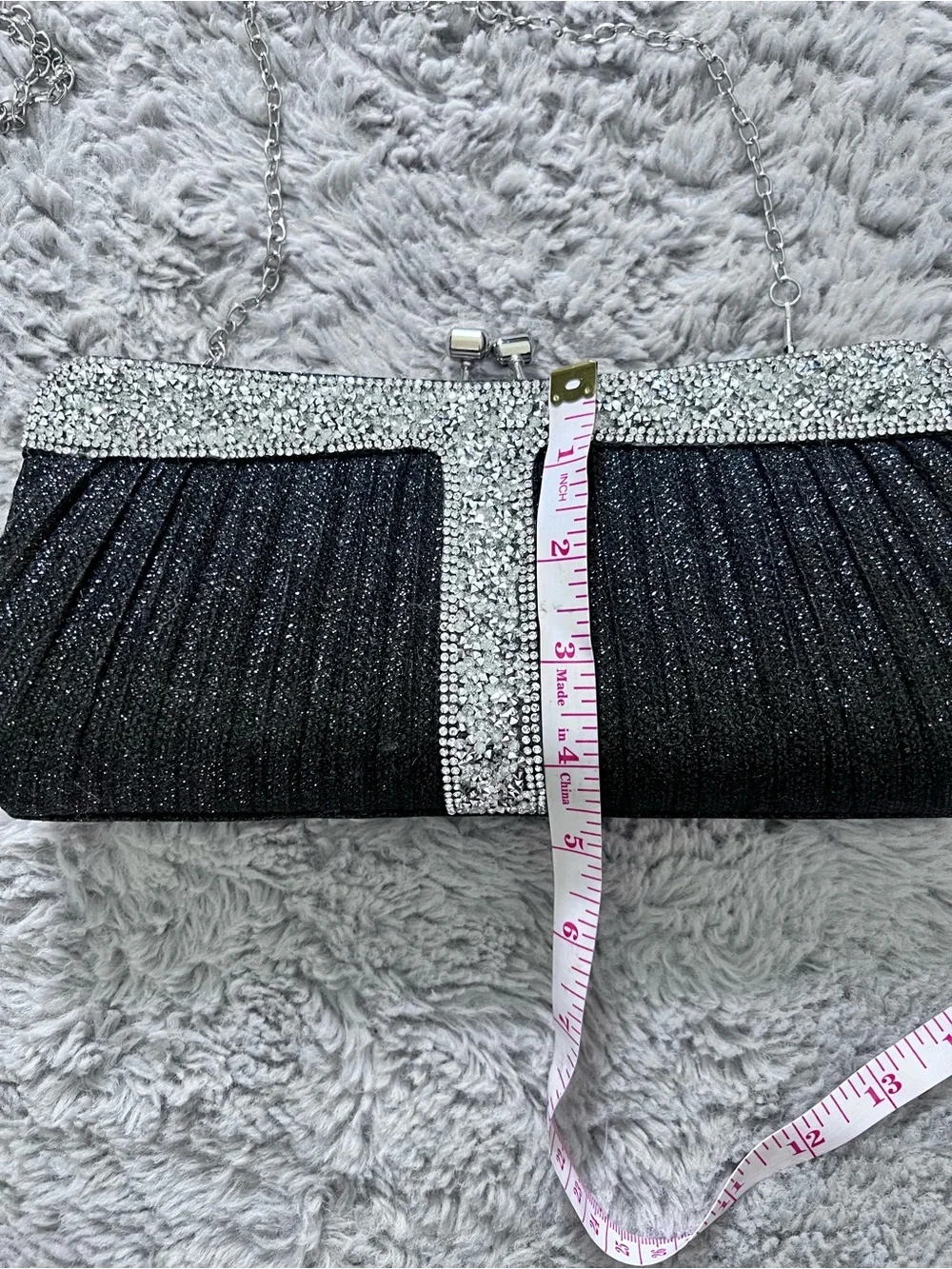 Formal Black Clutch Bag